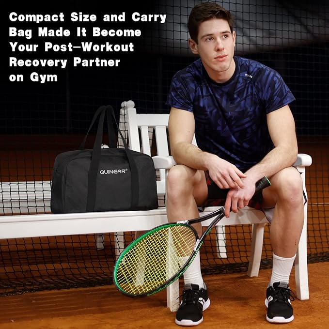 QUINEAR Air Compression Recovery System Professional Sequential Device for Massage Therapy Foot and Leg Recovery Boots to Improve Circulation for Athletes FSA-HSA Eligible (Large)