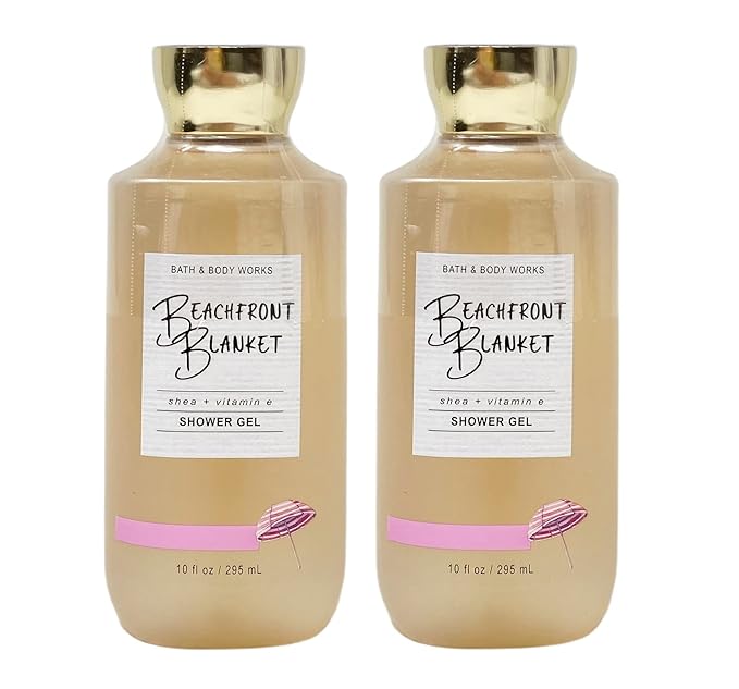 Bath &amp Body Works Beachfront Blanket - 2 - Pack Shower Gel Set - Full Size