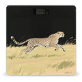 Running Cheetah Weight Scale Large Digital Bathroom Scales with Bright LED Display Non Slip Digital Scale and Step On Fashion Weighing Machine for Body