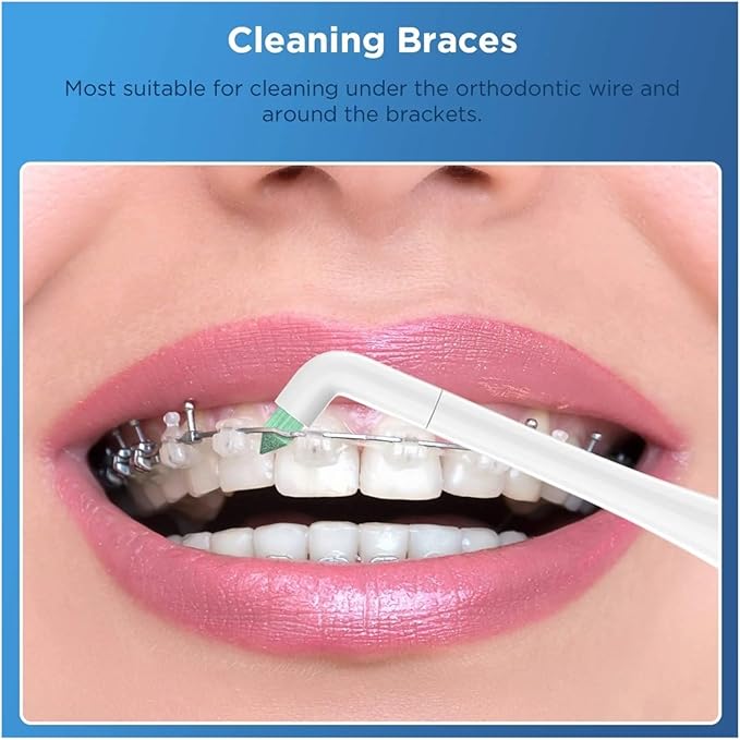 4/8/16Pcs Interdental Electric Toothbrush Replacement Head Compatible with SEAGOSG-575/551/507B/958/908/909/917/610/659/719/910/548(8WHITE)