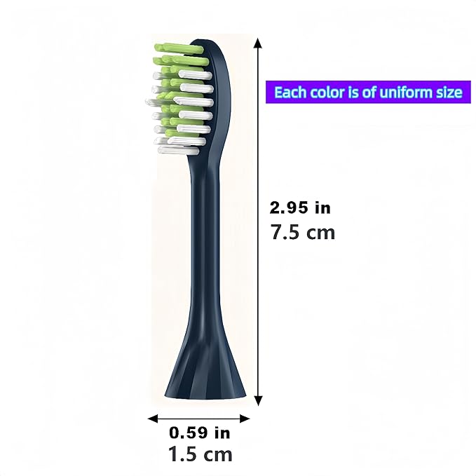 Electric Toothbrush Accessory Toothbrush Head. Compatible for Philips HY1100 HY1200 BH1022 ONE110 Series Electric Toothbrush(4pcs Cyan) ﻿