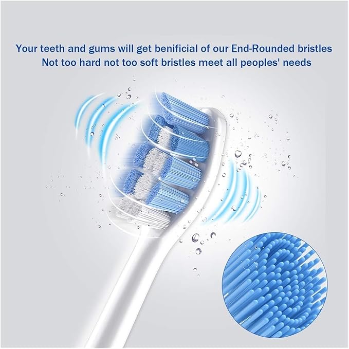 HX9034 Toothbrush Head Suitable for HX3211 HX3281 HX6220 HX6211 HX6231 HX6250 HX6252 HX9322 HX9331 HX9334 HX6253 and HX6530 Models(G)