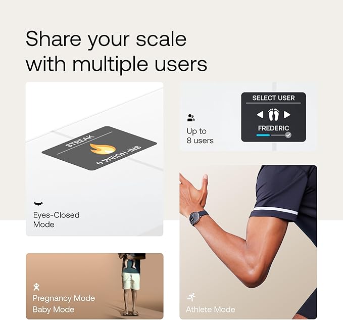 WITHINGS Body Smart - Accurate Scale for Body Weight and Fat Percentage Body Composition Wi-Fi and Bluetooth Weight Scale Baby Weight Scale Smart Scale Apple Health Compatible Bathroom Scale