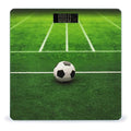 Green Grass Field Soccer Playground The Ball Scale for Body Weight High Precision Digital Weight Scales with LCD Display Anti-Slip Sturdy Slim Tempered Glass Bathroom Scale for Home Use