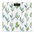 Hand Drawn Tea Leaves Scale for Body Weight Smart Scales Digital Bathroom Scale High Precision Weighing Scales with Large Display Weighing Machine for People