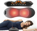 3 in 1 Back Massager for Spine and Lower Back Electric Lumbar Massager with Heat Spine Massage Pillow with Traction Support for Home and Office Comfort (Grey)