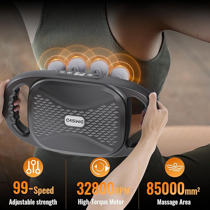 Upgraded 16-Head Massage Gun Electric Deep Tissue Body Massager Professional Muscle Massager Tool for Easing Shoulder Back Neck Legs 9 Modes / 99 Speeds Massage Gifts for Women Men