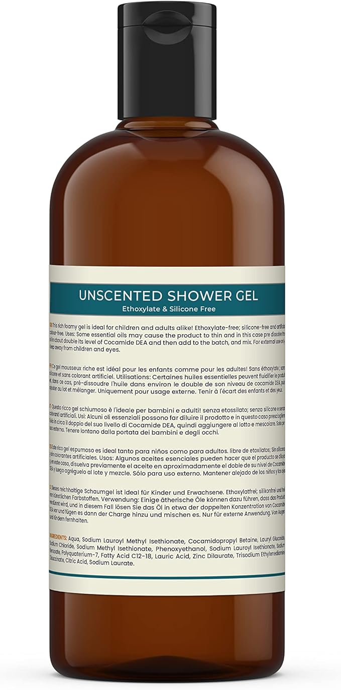 Mystic Moments Shower Gel Base - Paraben Free - 500g