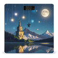 Nightsky Hanging Moon Stars Bathroom Scale for Body Weight with High Precision Large LCD Backlight Display Digital Weighing Scale with BMI Capacity Up to 180kg