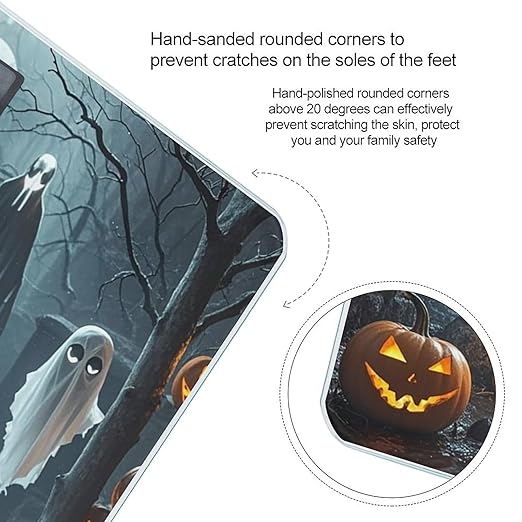 Grim Reaper Scale for Body Weight Highly Accurate Digital Bathroom Body Scale Digital Bathroom Scales for People Anti-Slip Large LCD Display Smart Scales