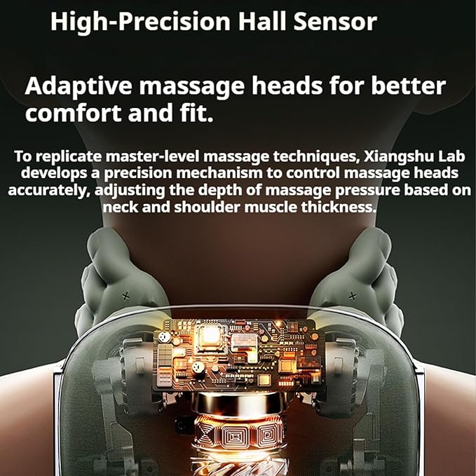 Neck Massager with Hands -Bionic Human Hand 4d Kneading Massage Relieves Neck Stress and Fatigue Relaxes Muscles Adjustable Intensity