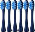 6 Pack Replacement Brush Heads for X/One/SE/XPRO/Z1/AIR Sonic Soft Bristles Waterproof &amp Vacuum Sealed(DK BU 6Pcs)