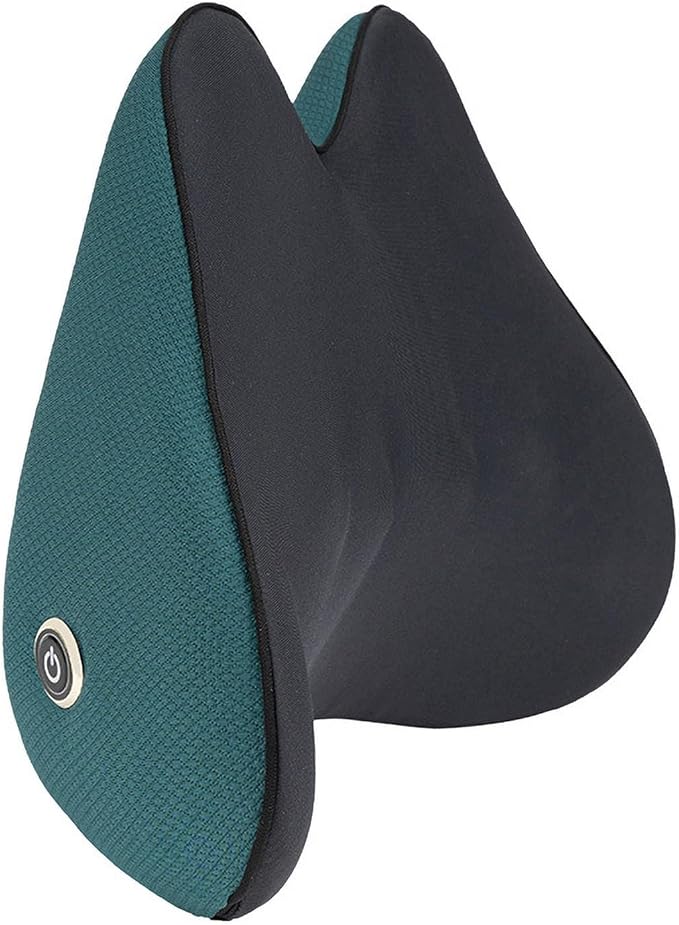 Papillon Waist and Neck Massager Relieve Back Abdomen Leg Muscle Pain with Heating Deep Tissue Kneading Cordless Electric Massage Pillow Use on Office Seat Car Gaming Chair Sofa Bed