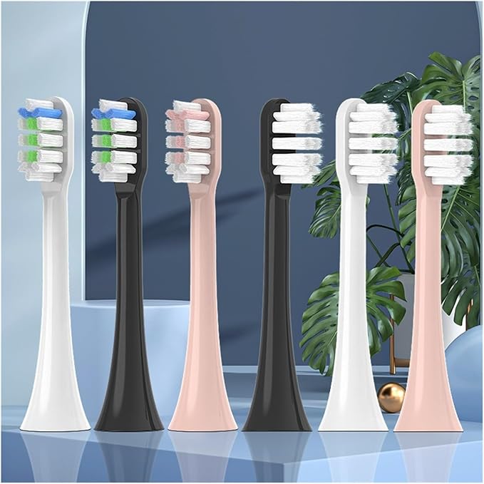 16Pcs Replacement Brush HeadsCompatible for SOOCAS V1/X1/X3/X5/X3U/X3PRO/v1/v2 Electric Toothbrush Soft Bristle Nozzles(White B)