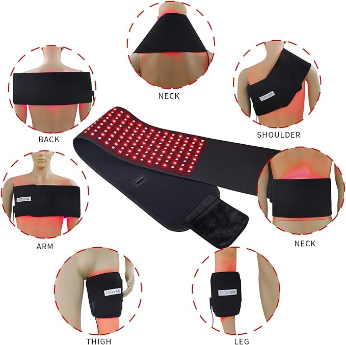2020 New LED Red Light＆Near Infrared Light Therapy Devices Large Pads Wearable Wrap for Pain Relief Belt FDA Cleared Device