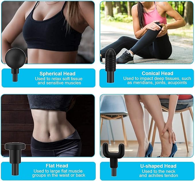 Small Travel Massage Gun Massage Gun Deep TissuePercussion Handheld Portable Muscle Massager Tool for Full Body