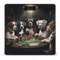 Playing Poker Dogs Scale for Body Weight Sturdy Tempered Glass Weighing Scales with LCD Display Accurate Digital Bathroom Scale Convenient Body Fat Smart Scales Easy Read