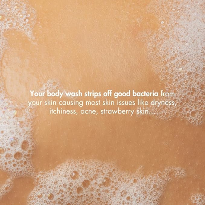 HIBISCUS MONKEY Probiotics Body Wash|100% Plant Derived|Sensitive Skin Friendly Dermatologist Tested Ph Balanced|Artificial Fragrance Free No Synthetic Surfactants No Sles/Sls Paraben Free