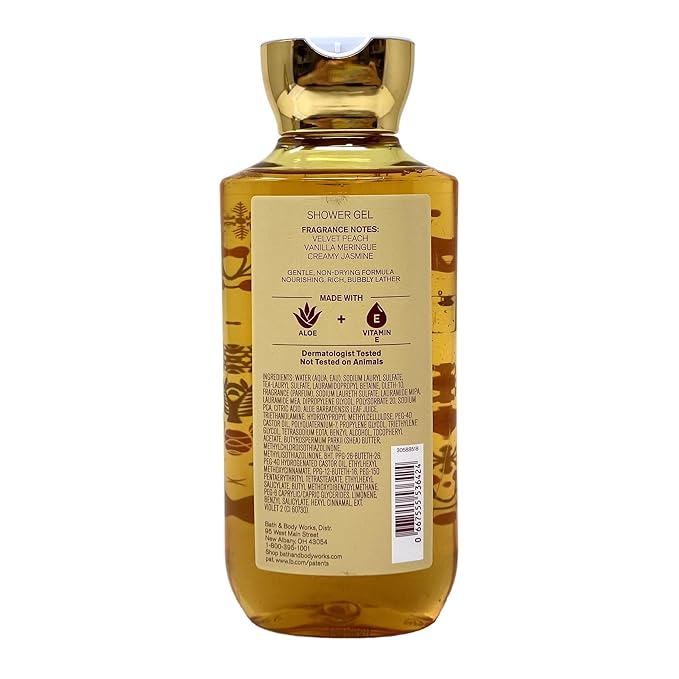 Bath &amp Body Works Hope Winter Peach Marshmallow - 3 Shower Gel - with a Peach Gardenia Soap.