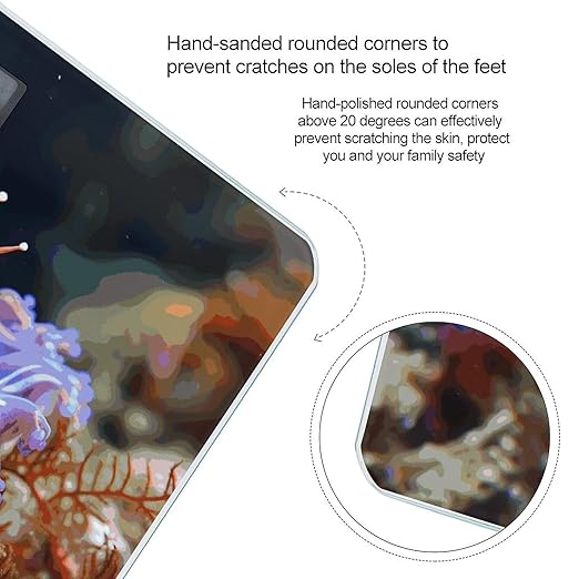 Nudibranch Bathroom Scale Ultra-Bright Liquid Crystal Screen Weight Scale Accurate Bathroom Body Scales for Body Weight Bathroom Pet Home Bedroom Gift-Giving