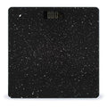 Black Glitter Bathroom Scale Automatic Power On/Off Body Scales LCD Backlight Display Square Digital Scale Rounded Corners Bathroom Scales for Home Bedrooms