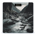 River and Gray Rocks Bathroom Scale Ultra-Bright Liquid Crystal Screen Weight Scale Accurate Bathroom Body Scales for Body Weight Bathroom Pet Home Bedroom Gift-Giving