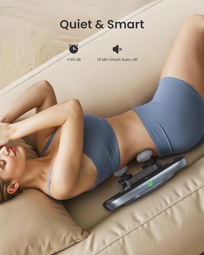RENPHO Massage Gun Deep Tissue Handheld Neck Massager with Replaceable 4-Head and Plate Muscle Percussion Massage Tool for Neck Back Back Massager for Women Men Quad HSA Approved