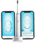 Blu Smart Electric Toothbrush Power Sonic Toothbrush with Interactive Live Tracking App for Adults (White)