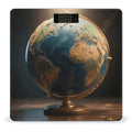 World Map Weight Scale Cute Bathroom Scale for Body Highly Accurate Digital Weighing Machine for People Compact LCD Display Scales with Sturdy Toughened Glass Scales