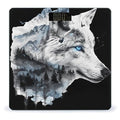 Wolf Forest Mountains Wild Nature Wildlife Snow Wolf Electronic Scale for Body Weight Digital LCD Bathroom Scale Weighing Scale style