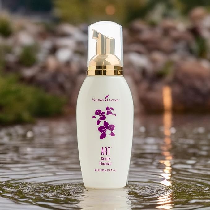 Young Living ART Gentle Cleanser - Skin-Loving Face Wash for a Radiant Glow - Moisturizing &amp Natural Moisture Barrier - Gentle Foaming with pH-Balanced Care - 3.0 fl oz