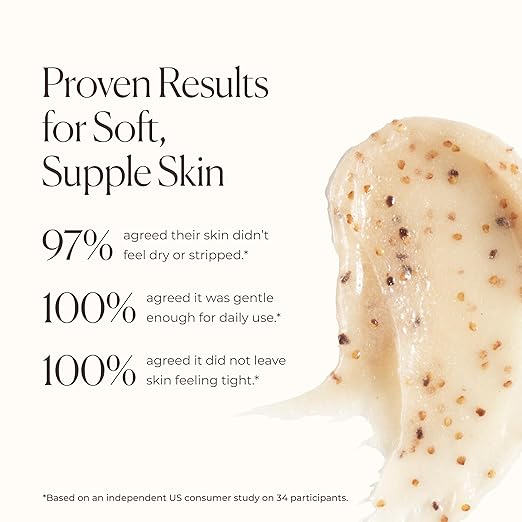 Laura Mercier Exfoliating Body Wash Strawberry Seed and Sugar Scrub-Infused Exfoliator Removes Impurities Helps to Improve Uneven Skin Tone Elasticity and Circulation