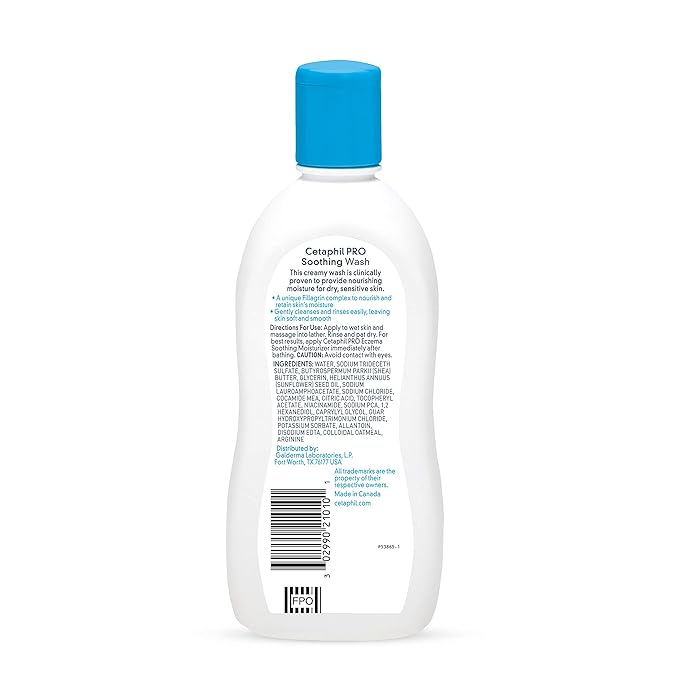 RESTORADERM Soothing Wash 10 floz Pack of 3 Soothes Dry Stressed Skin Hypoallergenic Soap &amp Paraben Free National Eczema Association Endorsed Dermatologist Recommended