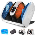 HomeCare Foot Massager with Heat &amp Ice Therapy Shiatsu Deep Kneading Compression Foot Massagers for Plantar Fasciitis &amp Neuropathy Relief Adjustable Intensity FCC/CE Certified