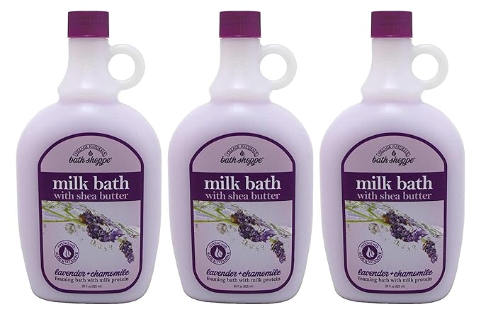 Village Nat. Bath Milk Bath Ultra-Moist Lavendr/Chamo 28 Ounce (828ml) (3 Pack)
