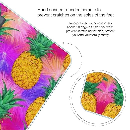 Digital Bathroom Weighing Scale Energy Saving Scale Smart Scale for Body Weight Tropical Pineapples Palm Leaves