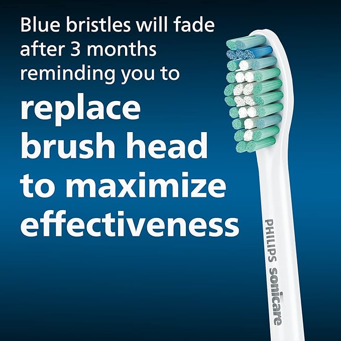 Philips Sonicare Genuine E-Series Replacement Toothbrush Heads 3 Brush Heads White HX7023/64