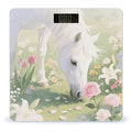 White Horse Weight Scale Large Digital Bathroom Scales with Bright LED Display Non Slip Digital Scale and Step On Fashion Weighing Machine for Body