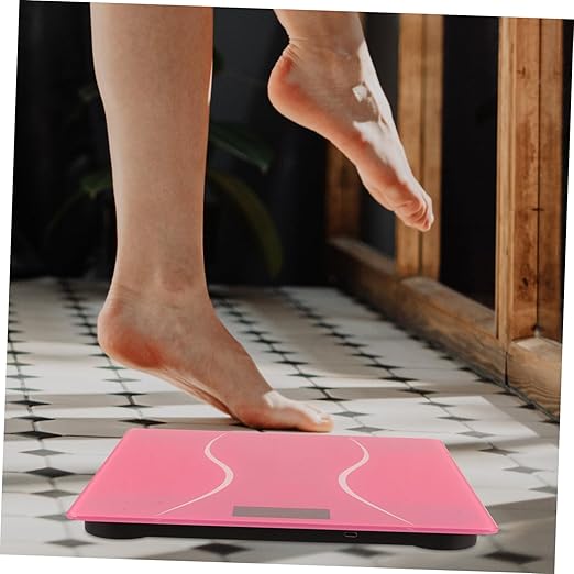HEALLILY Portable Digital Scale for Women Accurate Rechargeable Electronic Weighing Tool Bathroom Scale for Home Decor Compact and Stylish Design for Family Use