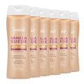 Suave Vanilla Suede Exfoliating Body Wash &amp Scrub with Glycerin &amp Vitamin E Sulfate-Free Hydrating Cleanser for Soft Smooth Skin 6 Count 18 FL OZ