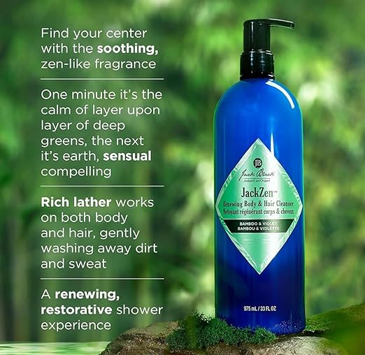 Jack Black Body &amp Hair Cleanser – Mens Body Wash Mens Shampoo Skin Care Hair Care Body Wash Men Sulfate–Free
