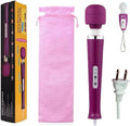 Power Big Handheld Electric Back Body Massager for Woman Sport Recovery Muscle ACH Pain Shoulder Neck Leg Hand Foot Massage Tool (Purple Big Massage and Purple Mini Tool)