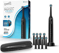Supersonic TB-1000 Sonic Zoom+ Advanced Rotating Electric Toothbrush | 8800 OPM | Wireless Charging | 3 Cleaning Modes | 6 Brush Heads | Auto Timer | Travel Case | Black