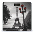 Eiffel Tower London Bathroom Scale for Body Weight Bathroom Weighing Scale with Backlit LCD Display Highly Accurate Measures Weight Up to 180kg