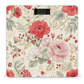 Men's Smart Scale for Body Weight Digital Bathroom Weighing Scale Automatic Switch Energy Saving Scale Floral Chic Flowers Roses Pedals Dots Leaves Buds Spring Season Theme