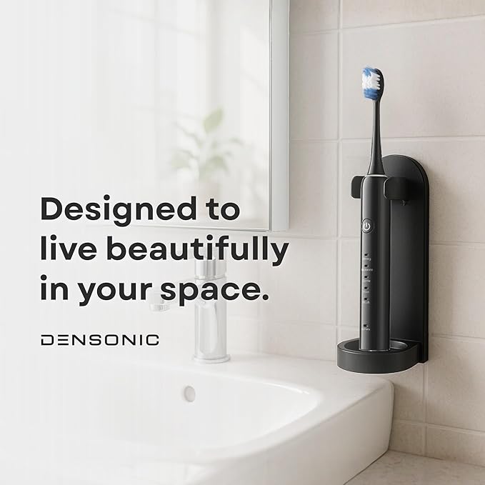 Electric Toothbrush and Flosser Combo | 2-in-1 Sonic Cleaning &amp No-Mess Mechanical Floss | 5X Faster Deep Clean | 6 Modes | 2 Toothbrush Heads + 50 Replacement Floss Heads [Black]