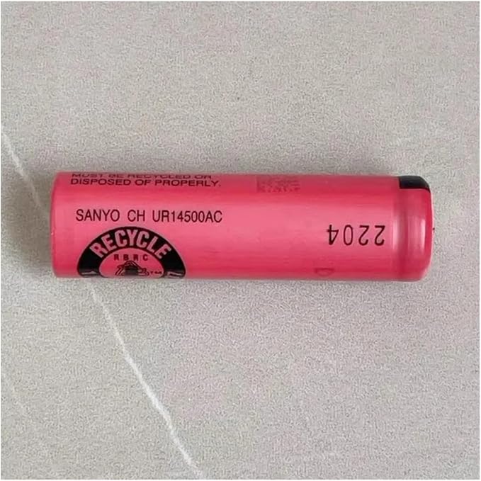 2PCS UR14500AC 3.7V 740mAh Flat Head Lithium Battery Replacement Compatible For Braun Shaver S5 S6 S7 S51 53B 73S 4200 5762 Electric Toothbrush