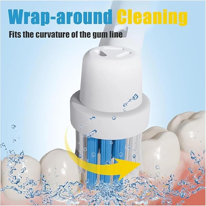 Black/White Replacement Brush Heads Compatible For Oral B  Electric Toothbrush Advance Power Vitality Precision Clean Pro Health Triumph 3D(16pcs White)
