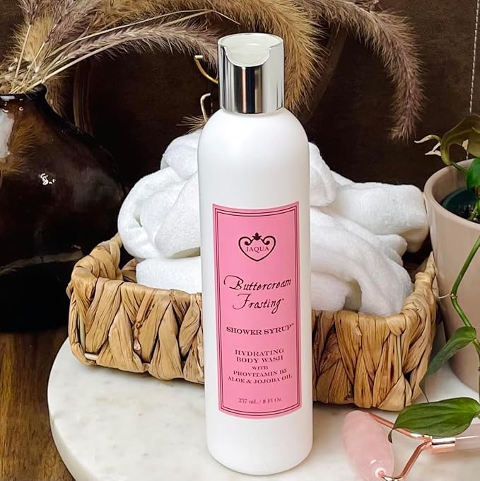 Jaqua Shower Syrup Vegan Hydrating Body Wash with Jojoba and Rosehip Oil - Buttercream Frosting