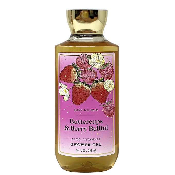 Bath &amp Body Works Buttercups &amp Berry Bellini 3 Pack Shower Gel Bundle